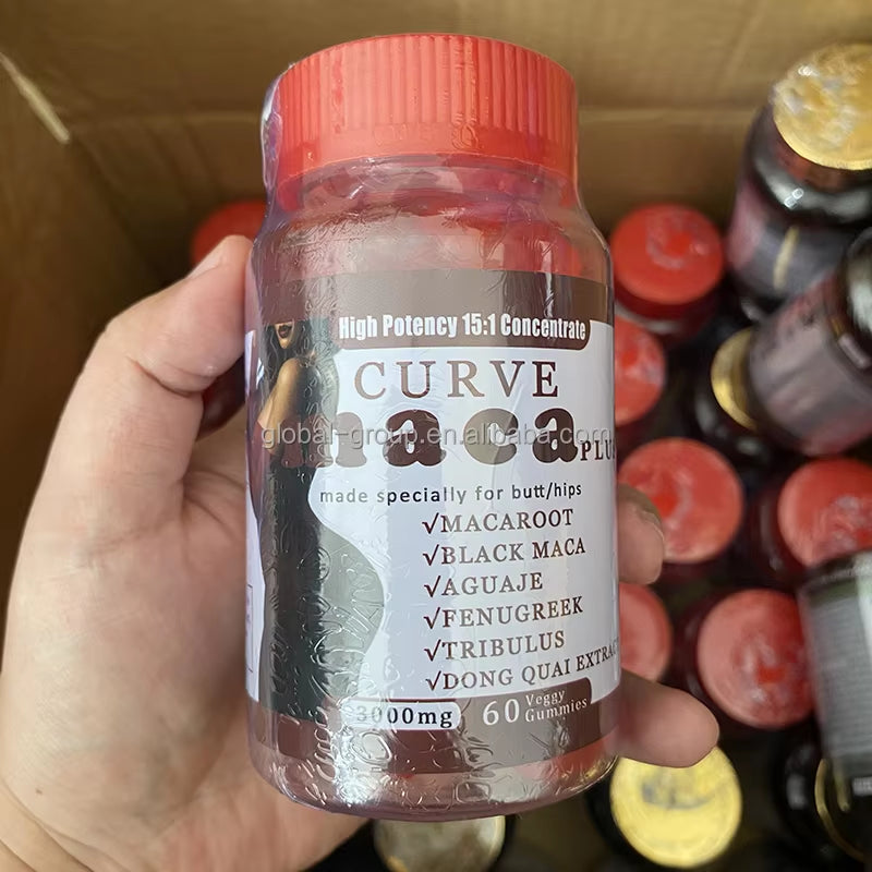 Natural Herbal Ultimate Curves Maca plus Pill Capsules Saw Palmetto Big Butt Maca Butt Booster Butt Enlarging Capsules