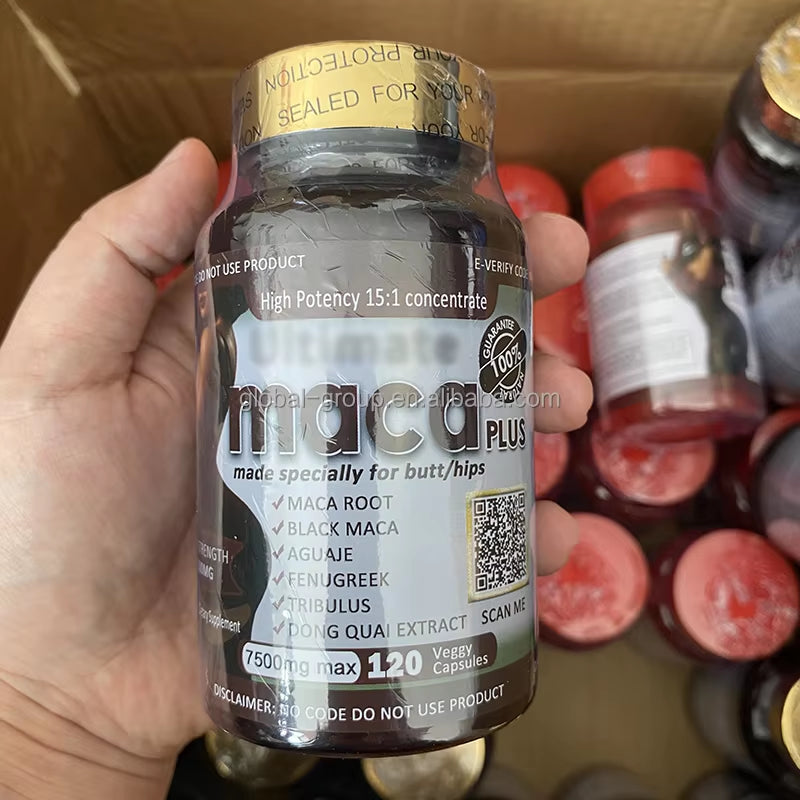 Natural Herbal Ultimate Curves Maca plus Pill Capsules Saw Palmetto Big Butt Maca Butt Booster Butt Enlarging Capsules