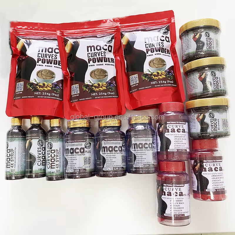 Natural Herbal Ultimate Curves Maca plus Pill Capsules Saw Palmetto Big Butt Maca Butt Booster Butt Enlarging Capsules